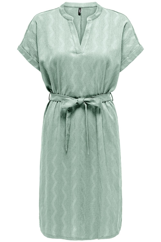 ONLDIA S/S V-NECK DRESS CS JRS 15333482 JADEITE